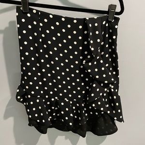 SANDRO ruffled mini skirt